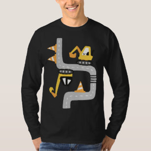 VXLS Konstruktionslastbil Grävmaskin Betongblandar T Shirt