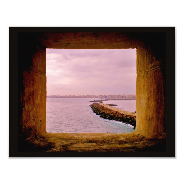 Vy Alexandria, Egypten Fototryck (Framsidan)