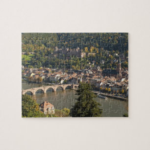 Vy av Alte Brucke eller Gamla Bron Pussel