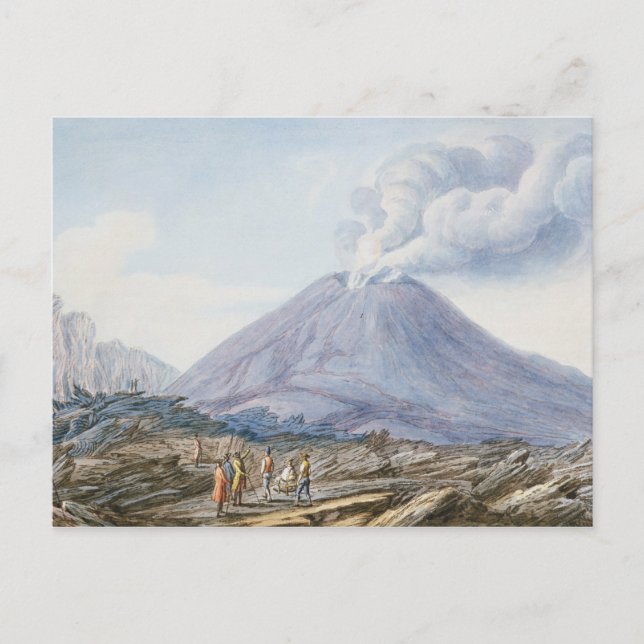 Vy av Atrio di Cavallo mellan Somma och Ves Vykort (Framsida)