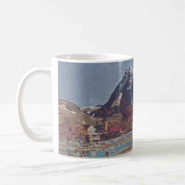 Vy av Dolný Kubín av Arnold Peter Weisz Kaffemugg (Vänster)