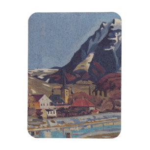 Vy av Dolný Kubín av Arnold Peter Weisz Magnet