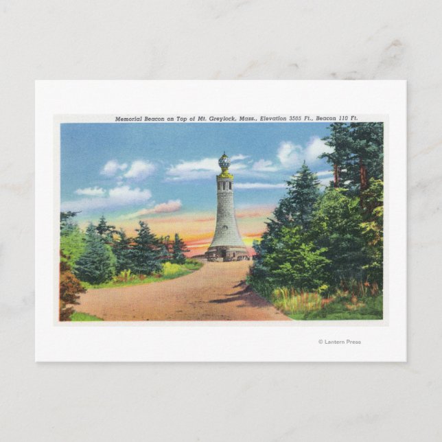 Vy av minnesfacklan vykort (Framsida)