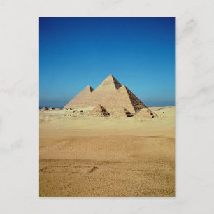 Vy av pyramiderna vykort