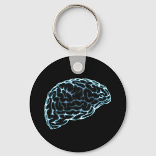 VY BLÅ FÖR X-RAY BRAIN-SIDOR NYCKELRING