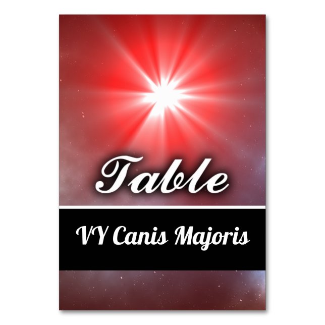 VY Canis Majoris Bordsnummer (Framsidan)