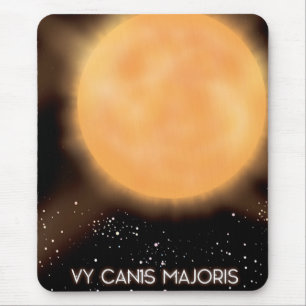 VY Canis Majoris Sol rymd konst affisch. Musmatta