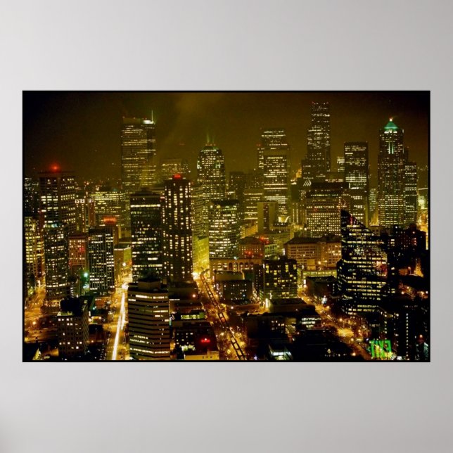 Vy för Seattle Poster (Framsidan)