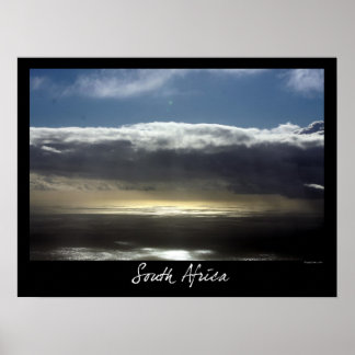 Vy från Bord Mountain, Kapstaden Poster