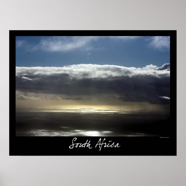 Vy från Bord Mountain, Kapstaden Poster (Framsidan)