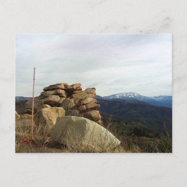 Vy från den internationella motorvägens kant vykort (Framsida)