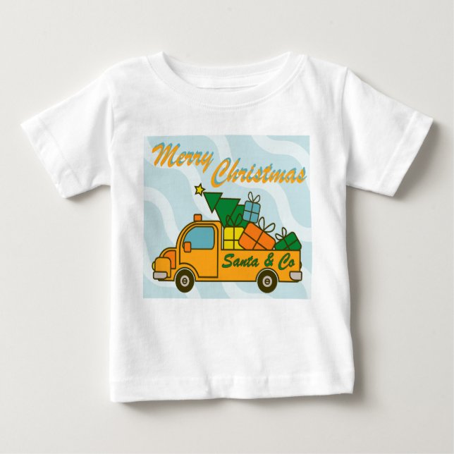 Vy från lastbil vid God jul T Shirt (Framsida)