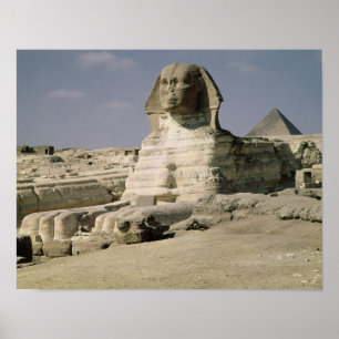 Vy från norra öster i Sphinx Poster