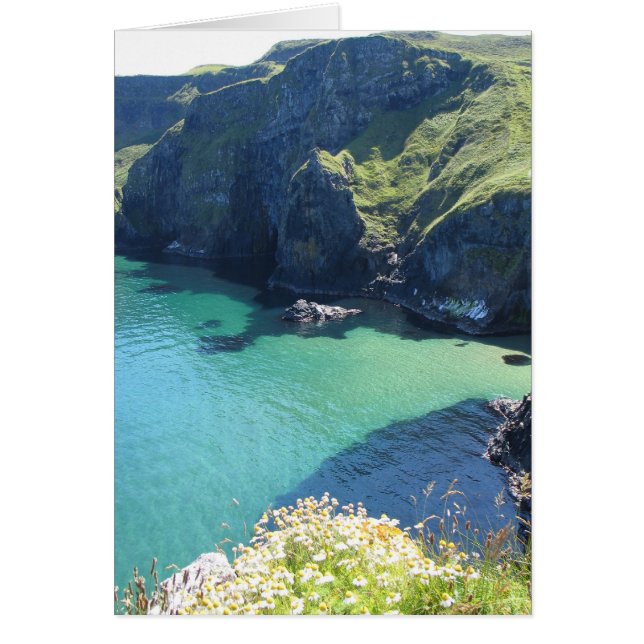 Vy från ö, norra Irland OBS Kort (Framsidan)