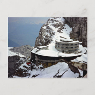 Vy från toppmötet, Mt Pilatus, Schweiz, Europa Vykort