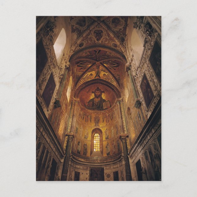 Vy med Kristus Pantocrator Vykort (Framsida)