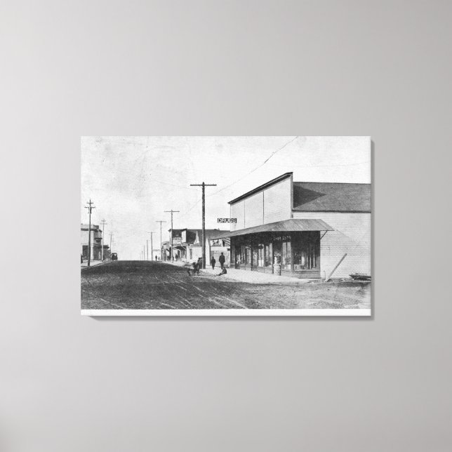 Vy of George Street Canvastryck (Framsida)