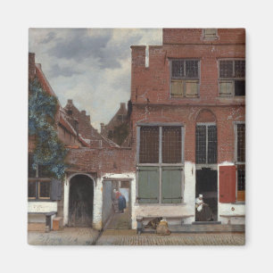 Vy om hus i Delft The Little Street Magnet