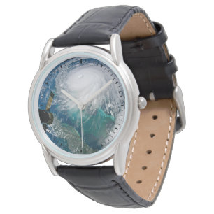 Vy om orkanen Dorian. Armbandsur