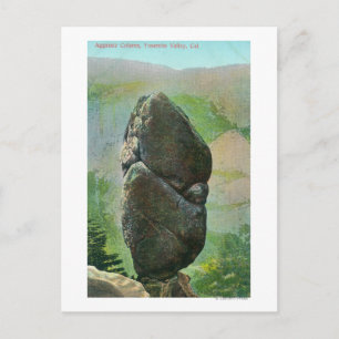 Vy över Aggassiz Column Yosemite Nat'l Park, CA Vykort