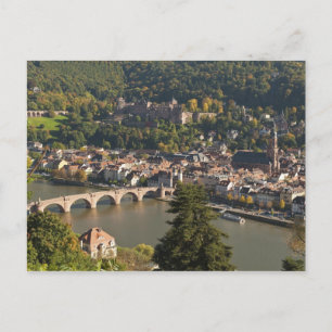Vy över Alte Brucke eller Gamla Bron Vykort