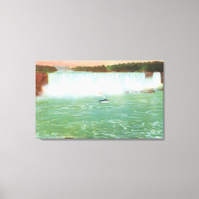 Vy över amerikanska Falls Canvastryck (Framsida)