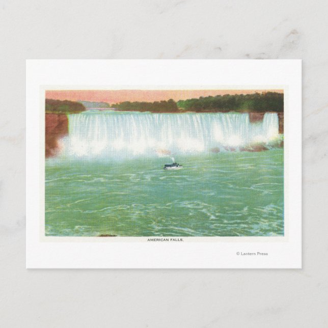 Vy över amerikanska Falls Vykort (Framsida)