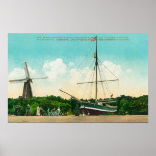 Vy över Amundsens arktiska slinga Poster