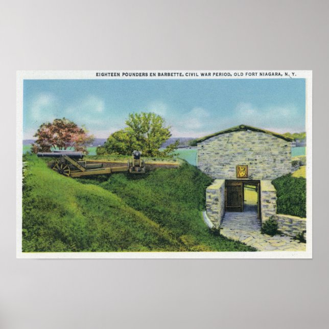 Vy över angränsande kvartal i gammal Fransk Castle Poster (Framsidan)