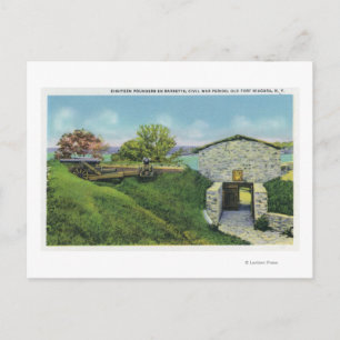 Vy över angränsande kvartal i gammal Fransk Castle Vykort