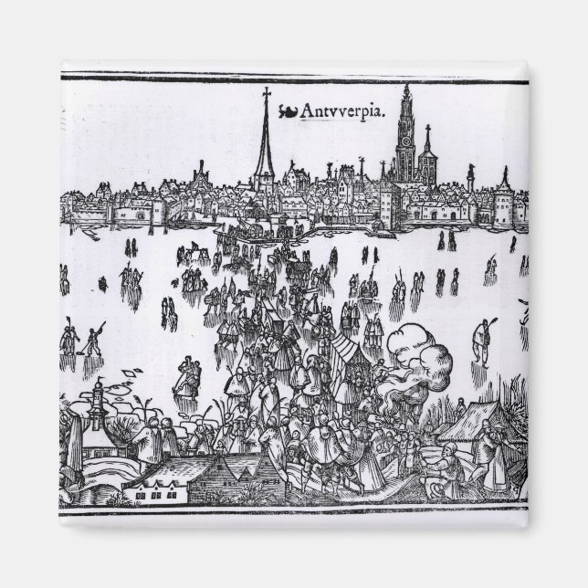 Vy över Antwerpen Magnet (Framsidan)