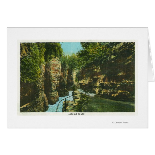 Vy över användbar chasm hälsningskort (Framsidan Horizontal)