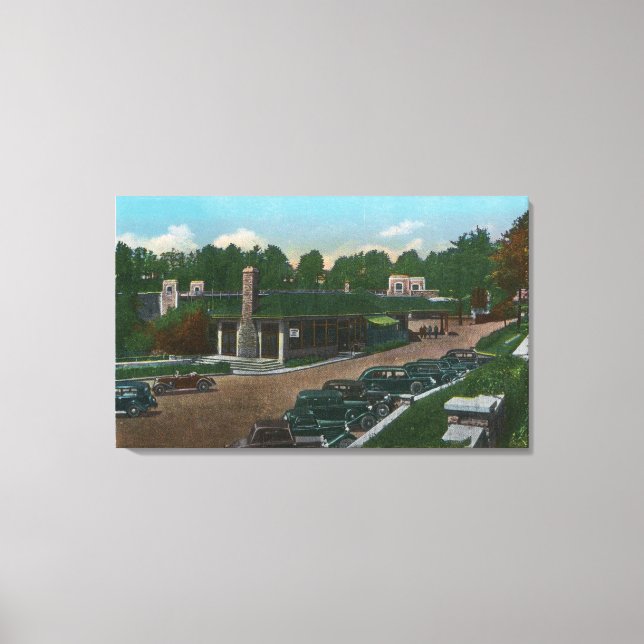 Vy över användbar chasm-kontroll canvastryck (Framsida)