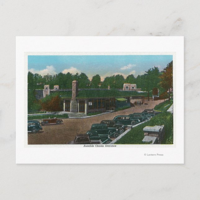 Vy över användbar chasm-kontroll vykort (Framsida)