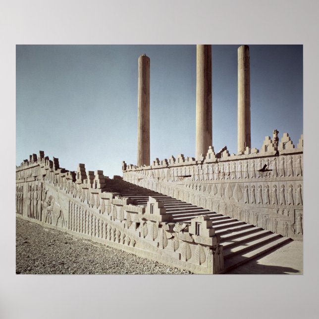 Vy över Apadanas trapphus i öster Poster (Framsidan)