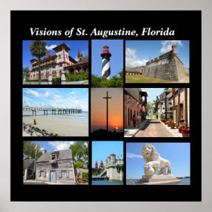 Vy över Augustine Florida Poster