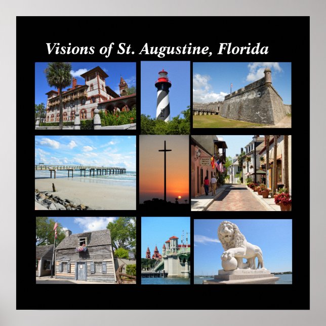 Vy över Augustine Florida Poster (Framsidan)