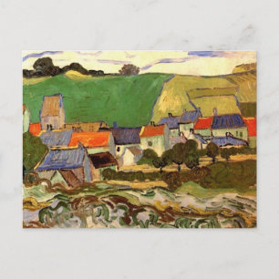 Vy över Auvers av Vincent van Gogh Vykort