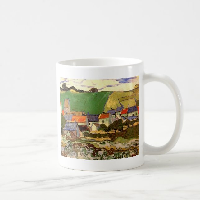 Vy över Auvers Vincent van Gogh Kaffemugg (Höger)