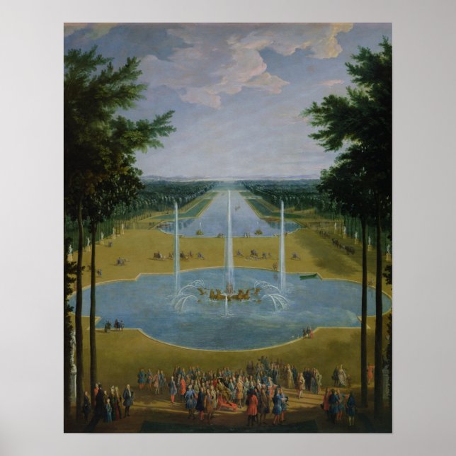 Vy över Bassin d'Apollon Poster (Framsidan)