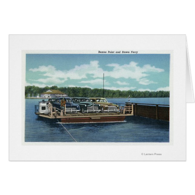 Vy över Bemus Point och Stow Ferry Hälsningskort (Framsidan Horizontal)