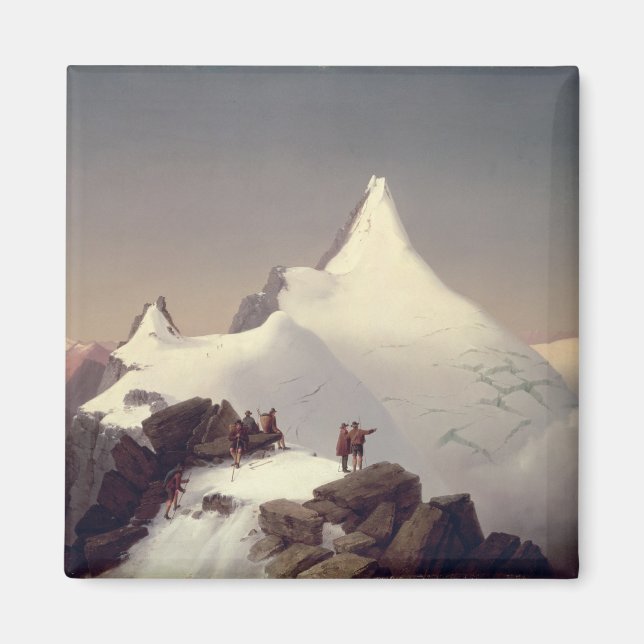 Vy över berget Grossglockner Magnet (Framsidan)