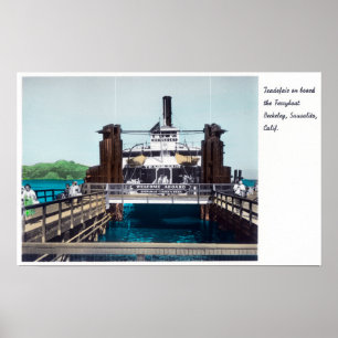 Vy över Berkeley Ferryboat Trade Fair Poster