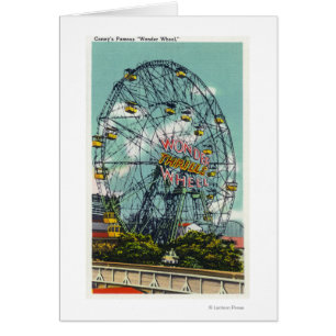 Vy över Berömden Ferris Wheel Hälsningskort