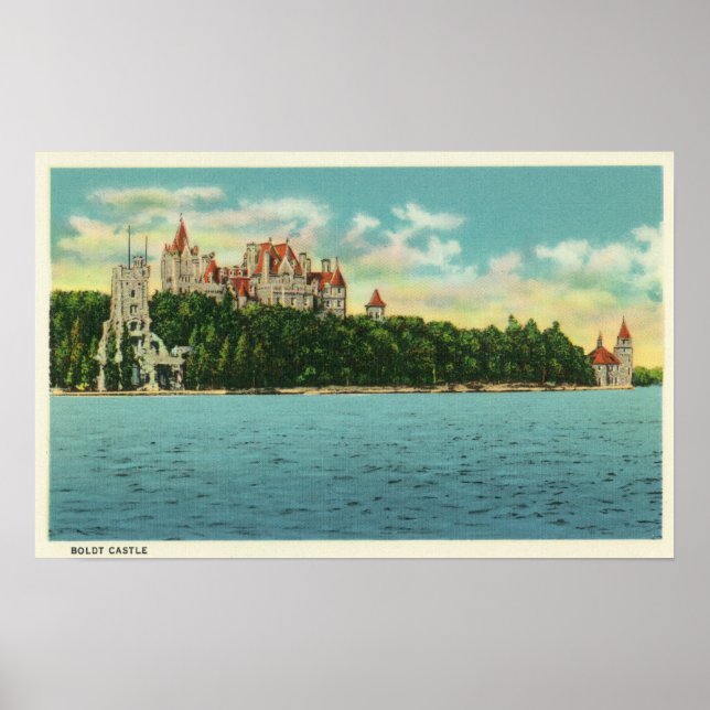 Vy över Boldt Castle Poster (Framsidan)
