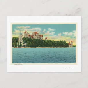 Vy över Boldt Castle Vykort