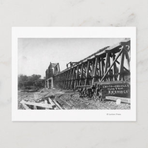 Vy över bron Chico-Oroville Vykort