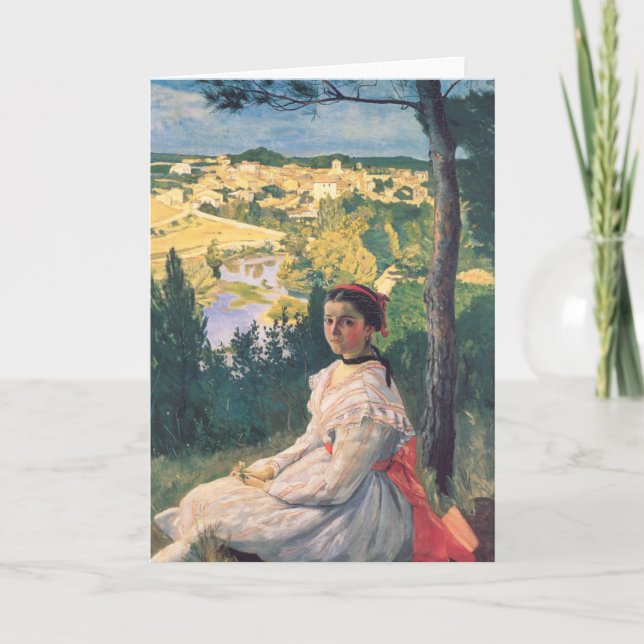 Vy över byn | é dé ric Bazille Kort (Framsida)