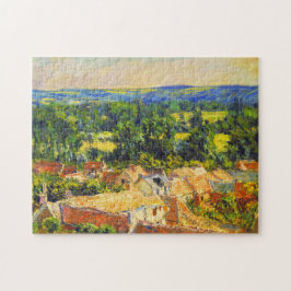 Vy över byn Giverny Monet Fine Art Pussel