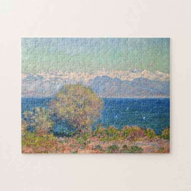 Vy över Cap D'Antibes Monet Fine Art Pussel (Horisontell)